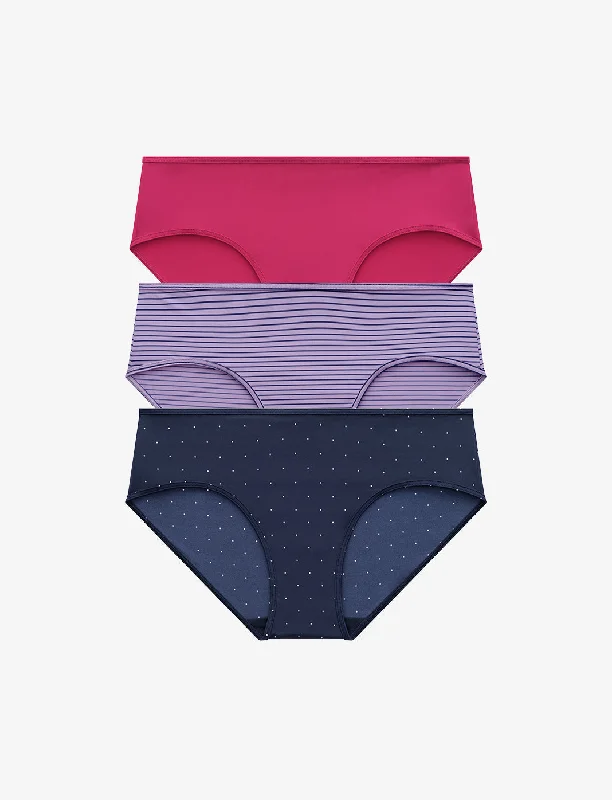 breathable women bra and panty sets for all - day wear24/7® Classic Hipster 3 Pack Box breathable women bra and panty sets for all - day wear24/7® Classic Hipster 3 Pack Box