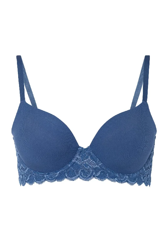 Luxury Moments Lace T-Shirt Bra | True Navy 71503-2604