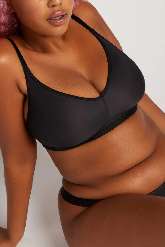 sleep bras for all night comfortSilky Non-Wire Bra in Black