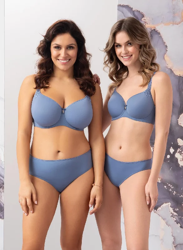 underwire sports bras for extra stabilityCorin: Virginia Spacer Bra Blue Jeans