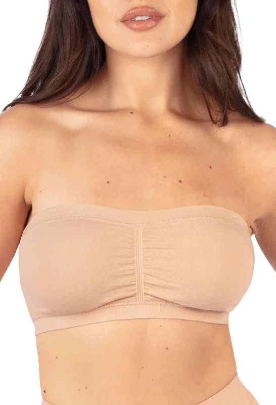 lace bras for a romantic lookCotton-Rich Padded Strapless Bra