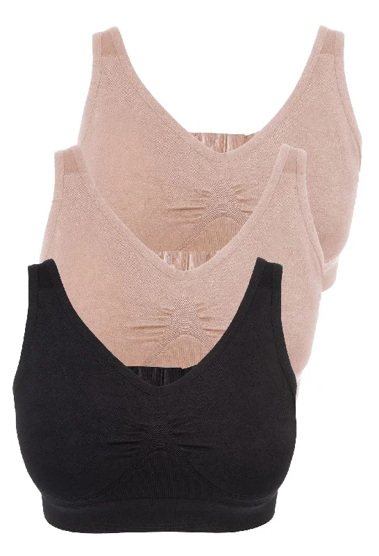supportive sports bras for runningMinimiser Wire Free Bra - 3 Pack