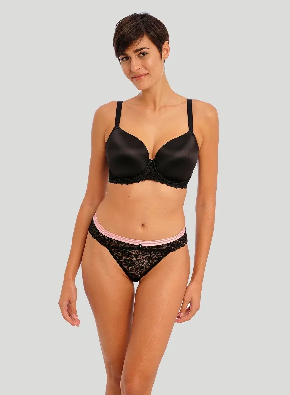 Freya: Offbeat Underwired Moulded Demi Tshirt Bra Black