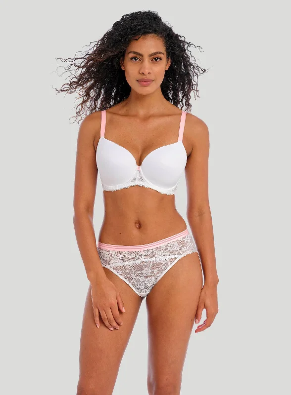 Freya: Offbeat Underwired Moulded Demi Tshirt Bra White