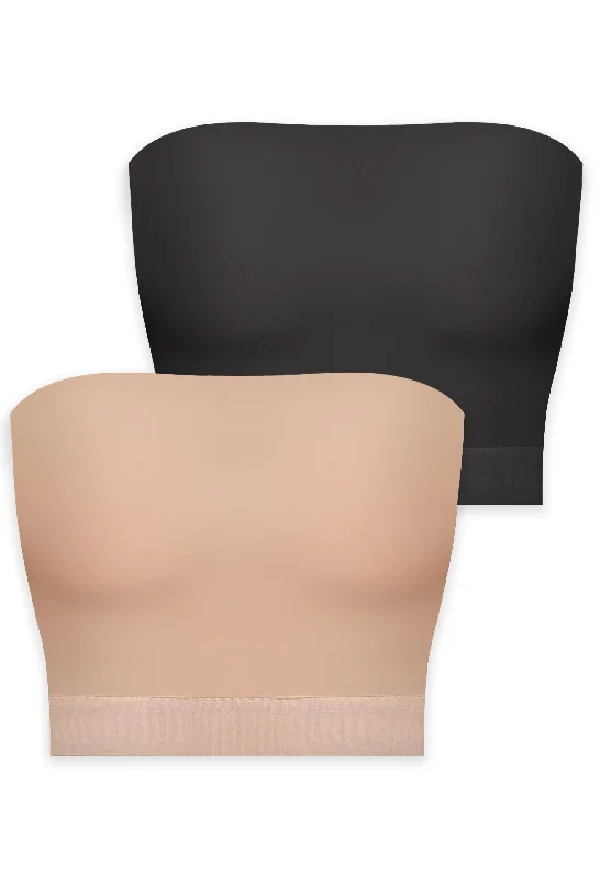 lace balconette bras for a luxurious feelHigh Compression Minimising Bandeau - 2 Pack lace balconette bras for a luxurious feelHigh Compression Minimising Bandeau - 2 Pack