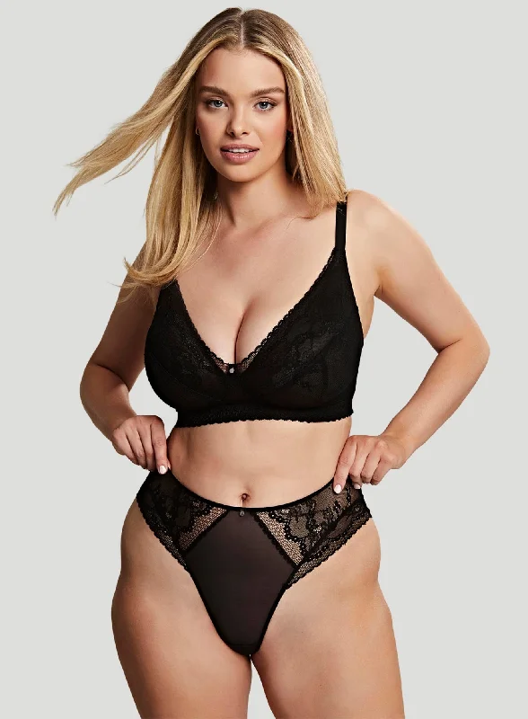 push up bras for enhanced cleavagePanache: Alexis Non Wired Bralette Black