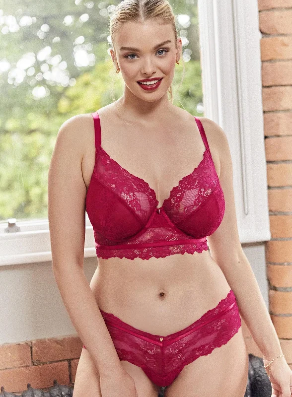 supportive underwire bras for large bustsPanache: Selena Underwired Longline Bra Ruby Red supportive underwire bras for large bustsPanache: Selena Underwired Longline Bra Ruby Red