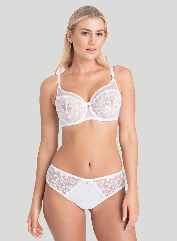 nursing bras for new mothersSamanta Lingerie: Zora Soft High Apex Bra White