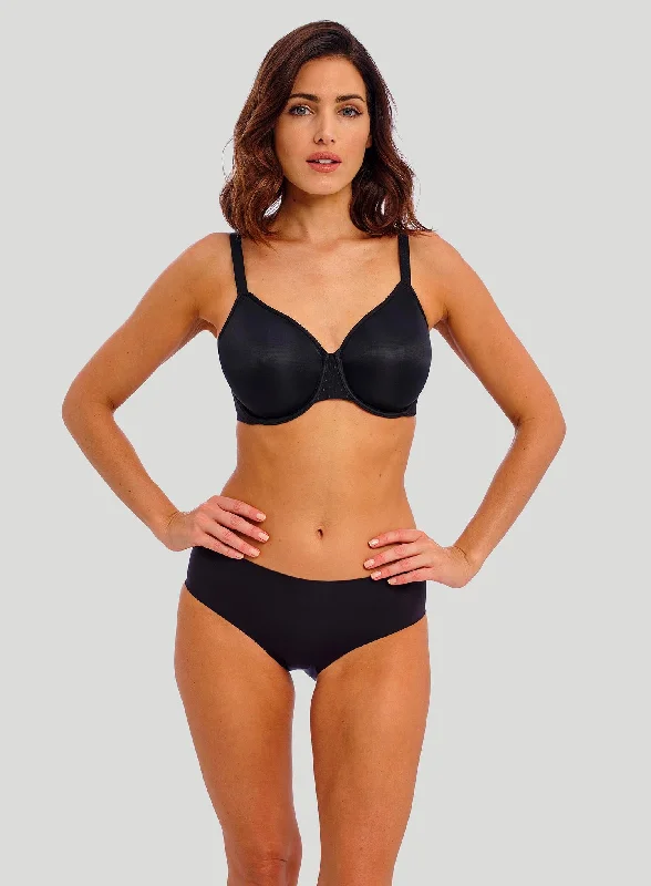 plunge t - shirt bras for a sleek appearanceWacoal: Back Appeal Minimiser Bra Black