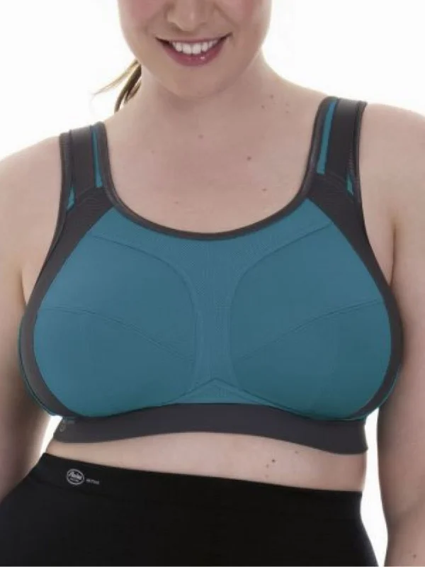 Extreme Control F-K Sports Bra - Peacock/Anthracite