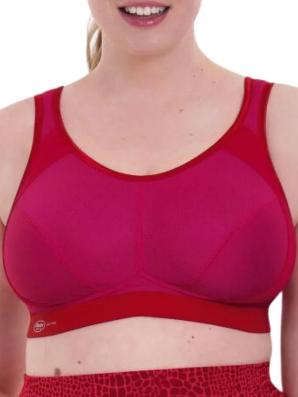 beaded women sport bra for a glamorous touchExtreme Control Sports Bra - Candy Red
