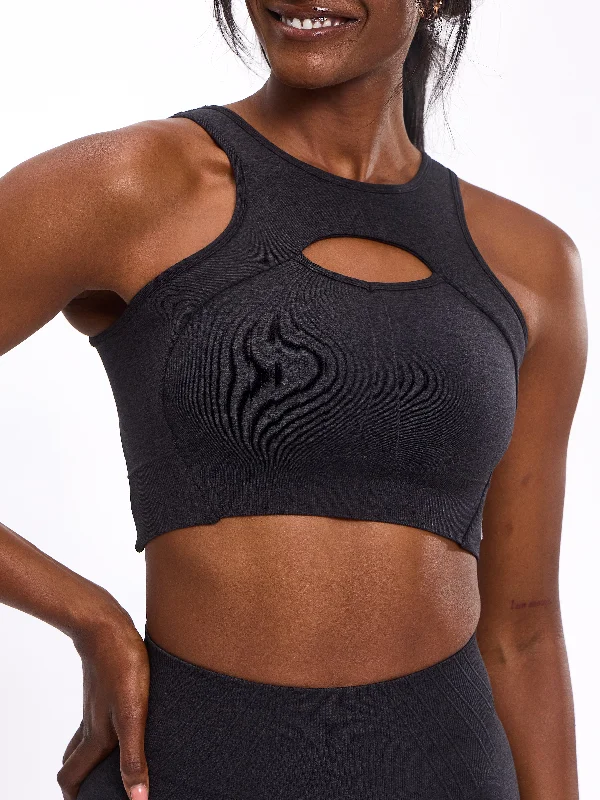 black women sport bra for a classic styleForm Reversible Seamless Sports Bra - Charcoal black women sport bra for a classic styleForm Reversible Seamless Sports Bra - Charcoal