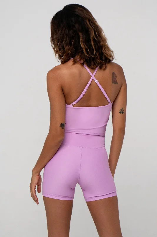 white women sport bra for a clean lookFrida Thin Strap Crop Top | Recycled Polyester | Cyclamen white women sport bra for a clean lookFrida Thin Strap Crop Top | Recycled Polyester | Cyclamen