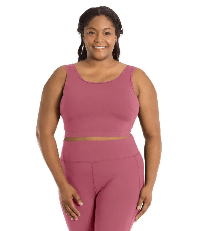 convertible women sport bra for versatilityJunoStretch Full Fit Scoop Neck Bra Top Warm Mauve convertible women sport bra for versatilityJunoStretch Full Fit Scoop Neck Bra Top Warm Mauve