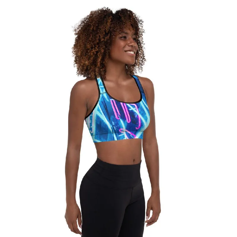 petite adjustable strap women sport braLaurita Padded Sports Bra