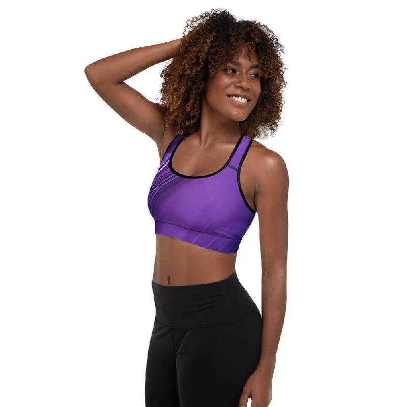 underwire women sport bra for enhanced shapingMauve Padded Sports Bra
