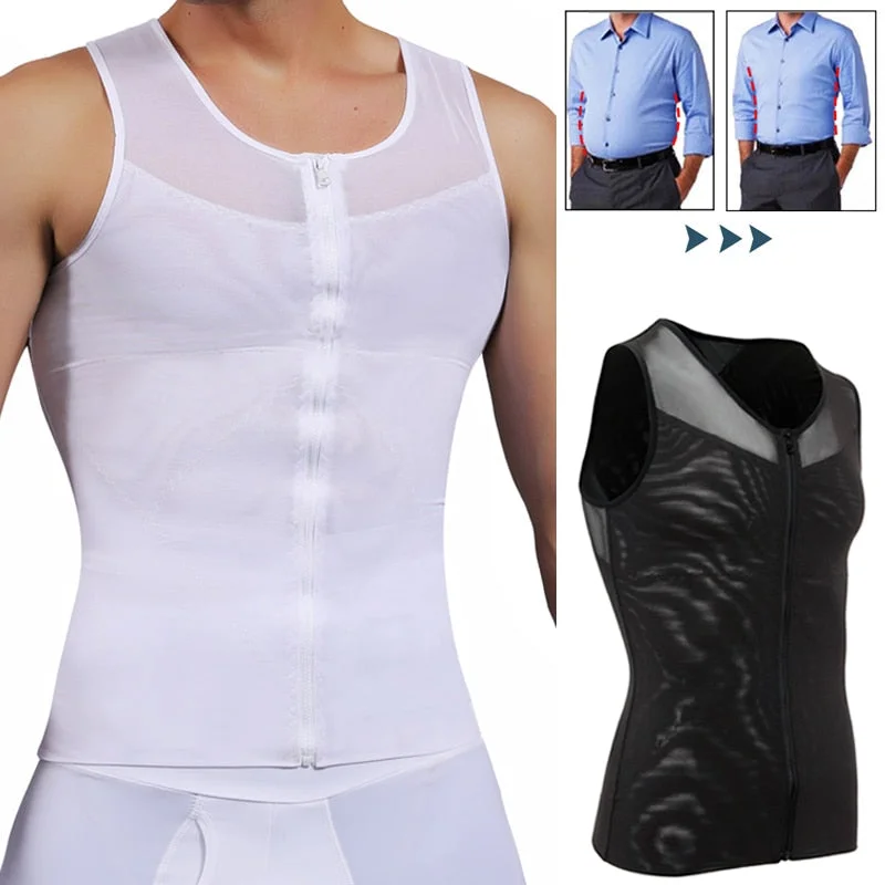 Shapers for back pain relief due to improved postureMen Compression Shirts With Zipper Shapers for back pain relief due to improved postureMen Compression Shirts With Zipper