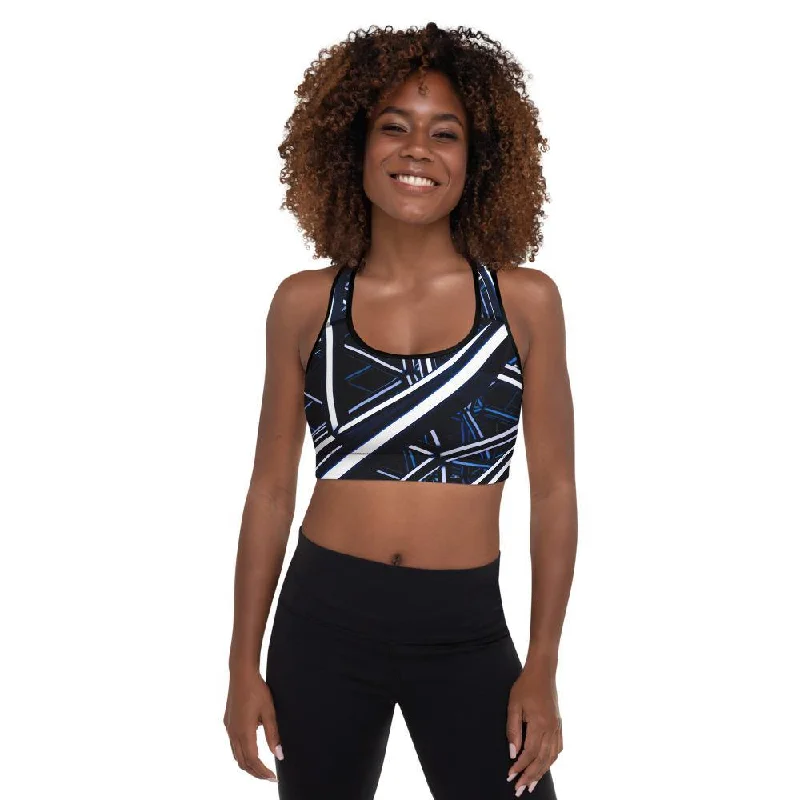 high impact women sport bra for runningMidnight Padded Sports Bra
