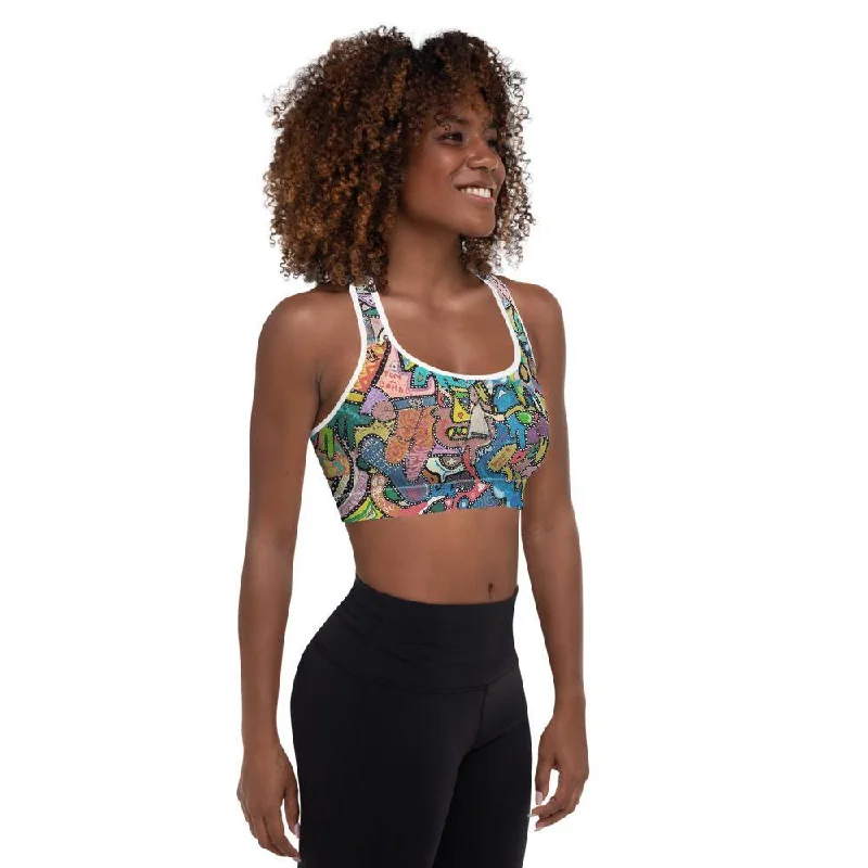 convertible women sport bra for versatilityMonte Padded Sports Bra