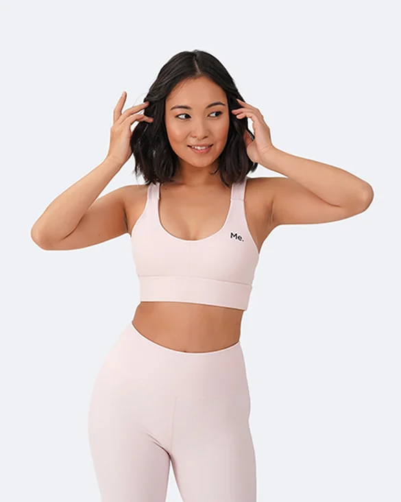 crossback women sport bra for added supportPink Vanilla Push-up Bra
