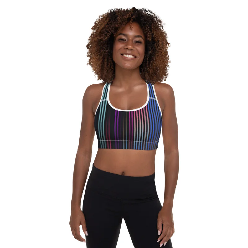 beaded women sport bra for a glamorous touchQuesa Padded Sports Bra