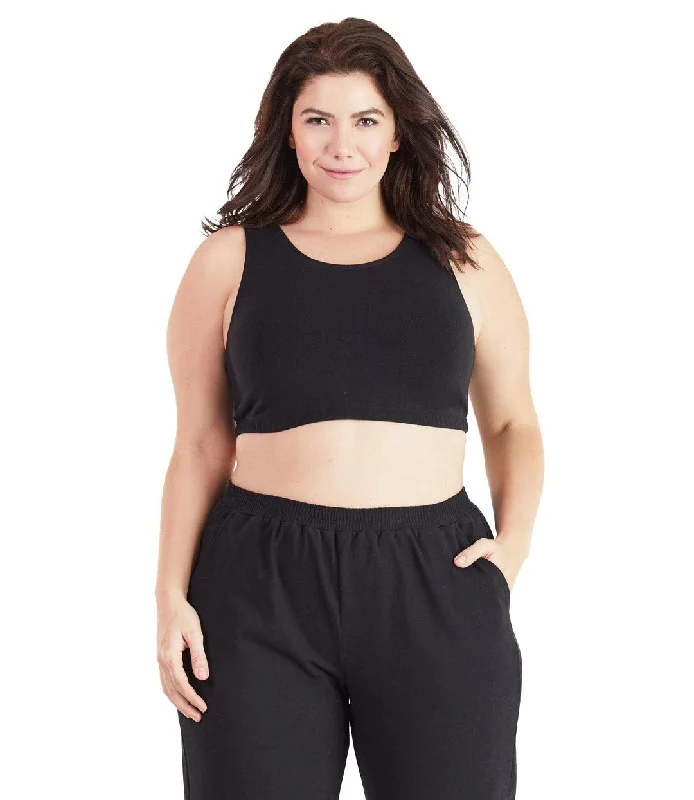 low impact women sport bra for yogaStretch Naturals Scoop Neck Bra Top Basic Colors