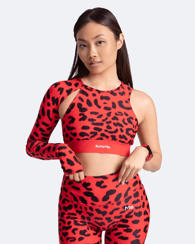 matching women sport bra and leggings setsTrendy One-Shoulder Top