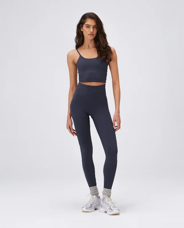 racerback women sport bra for freedom of movementUltimate Pocket Leggings - Midnight Blue