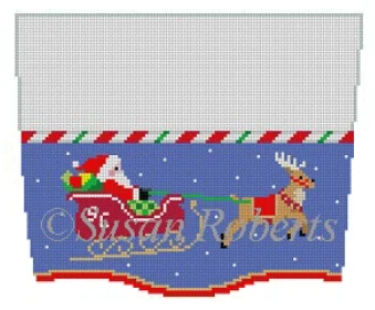 Argyle - printed stockings for a preppy style3113 Sleigh Ride Stocking Topper