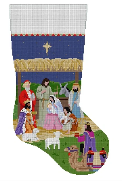 Office - appropriate stockings for work3239 Nativity Stable Stocking