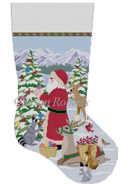 Burgundy stockings for a rich and elegant color3252 Decorating the Trees Stocking