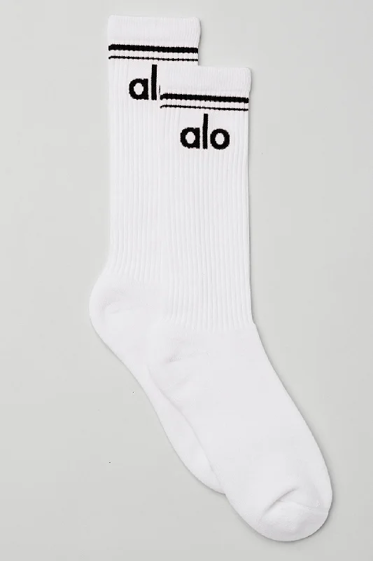 Women's satin - trimmed socks for a touch of eleganceUnisex Throwback Sock - White/Black Women's satin - trimmed socks for a touch of eleganceUnisex Throwback Sock - White/Black