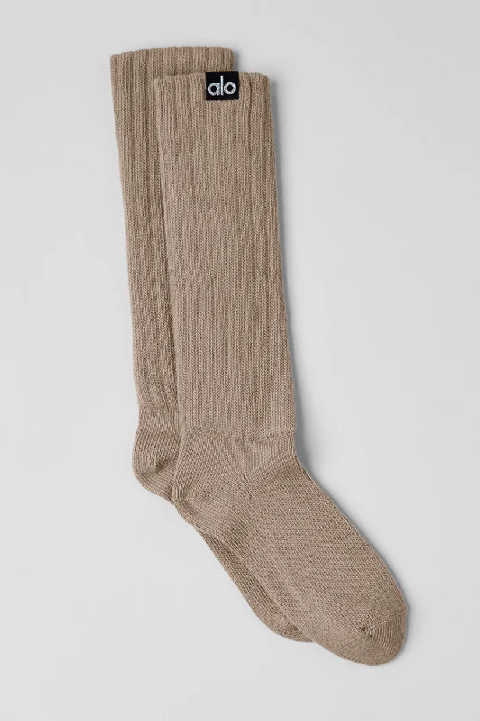 Women's sheer over - the - knee socks for a sexy appealUnisex Scrunch Sock - Gravel