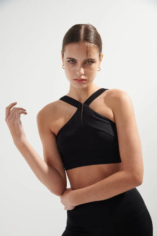 Women's thermal socks for cold weatherAirRise Convertible V neck sports bra - Black