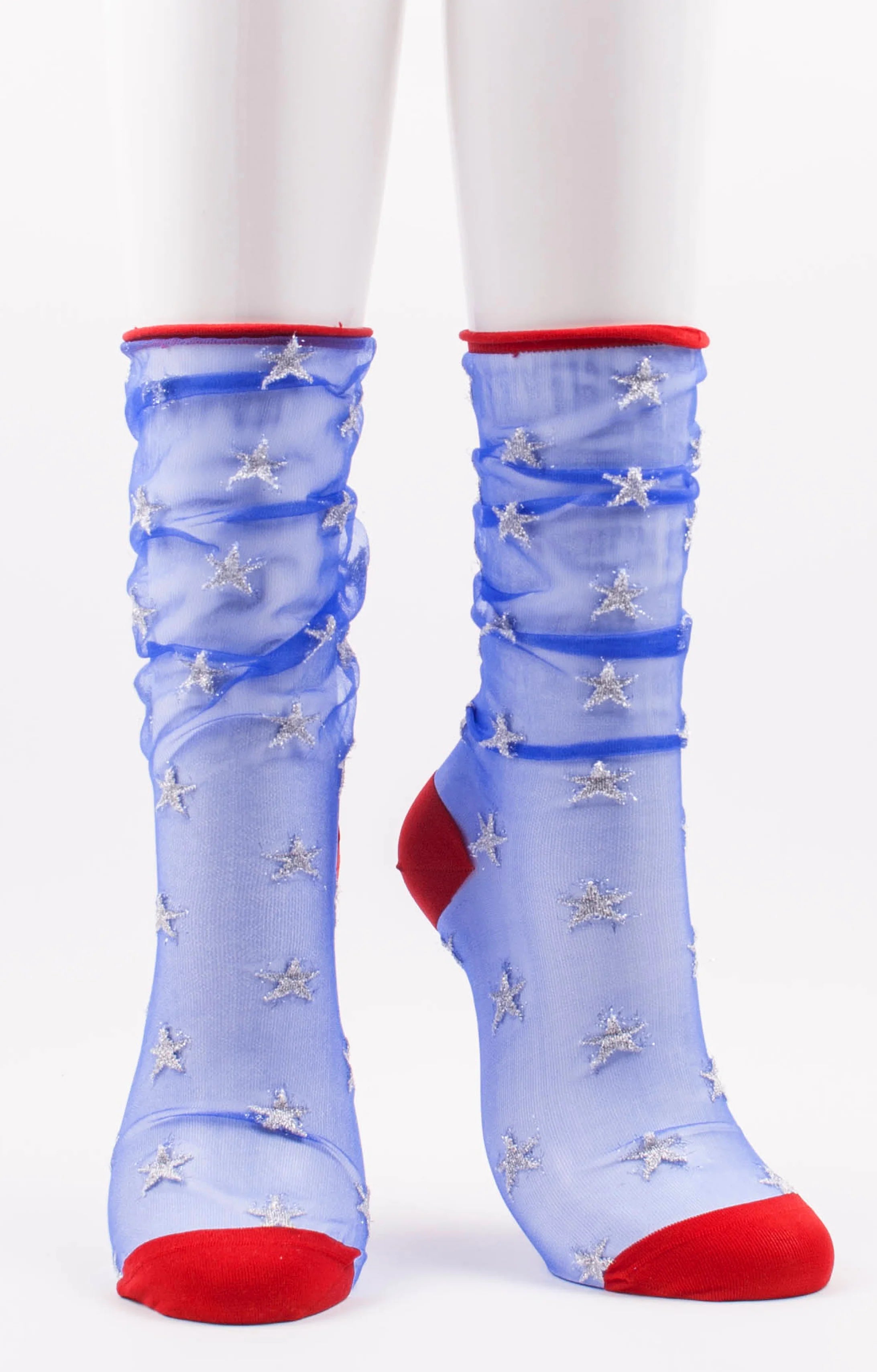 Women's anti - odor socks for long - day freshnessAmerican Star Tulle Clear Socks