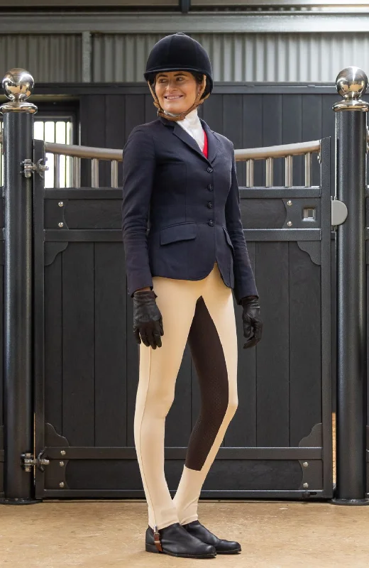 BARE UltraSlim 2-Tone Competition Tights - Stone & Havana Brown