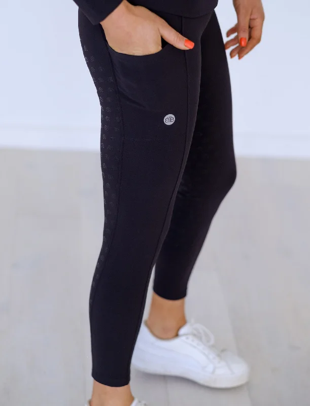 patterned women tights with floral designsBLACK PERFORMANCE TRAINING TIGHTS