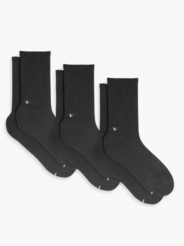 Crew Sock 3 Pack - Black