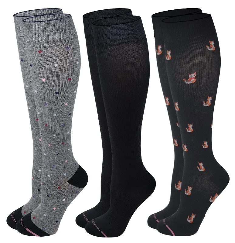 Women's moisture - wicking socks for sportsCompression Knee High Socks with Gift Box | Womens (3 Pairs) Women's moisture - wicking socks for sportsCompression Knee High Socks with Gift Box | Womens (3 Pairs)