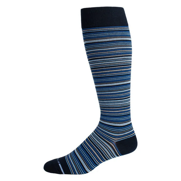 Women's crew socks with a polka - dot printCompression Knee High Socks | Multi Thin Stripe | Men's (1 Pair) Women's crew socks with a polka - dot printCompression Knee High Socks | Multi Thin Stripe | Men's (1 Pair)