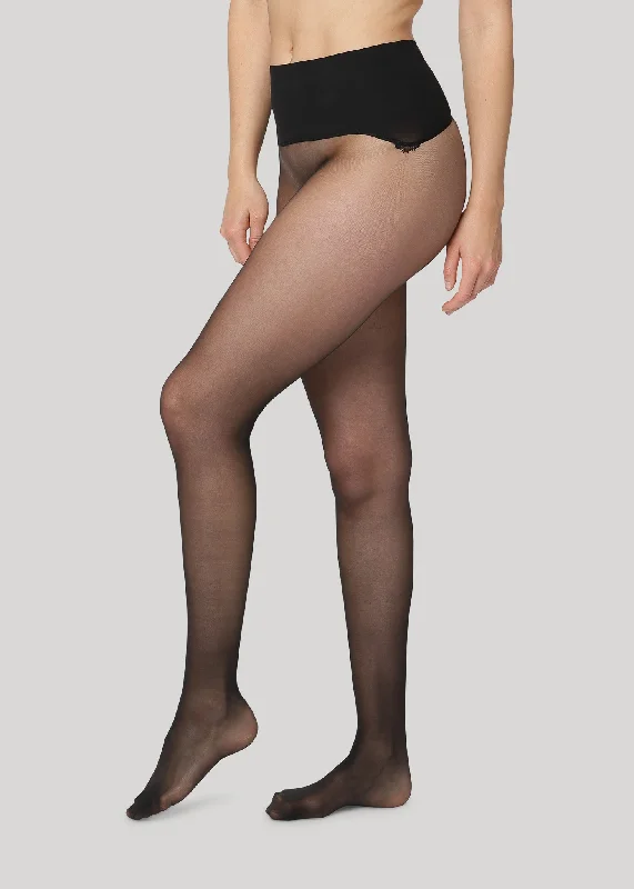 women tights for a formal event with an evening gownERIKA 15 DENIER - BLACK - Black