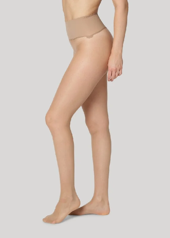 lace - trimmed women tights for a feminine feelERIKA 15 DENIER - Medium nude