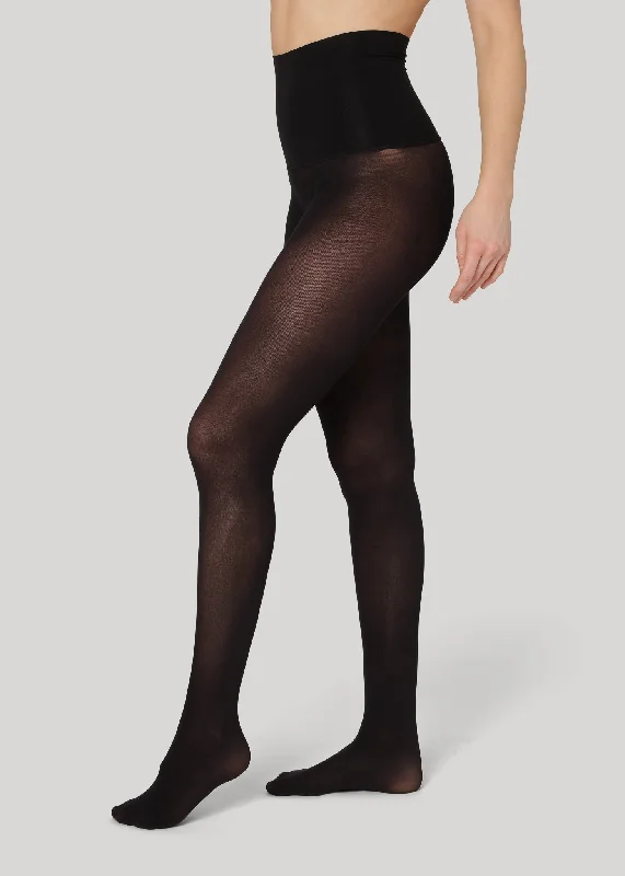metallic - finish women tights for a glamorous lookERIKA 50 DENIER - HIGH WAISTBAND - Black metallic - finish women tights for a glamorous lookERIKA 50 DENIER - HIGH WAISTBAND - Black