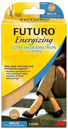 Futuro 71015NEN Ultra Sheer Knee Highs for Women, 1 Pair