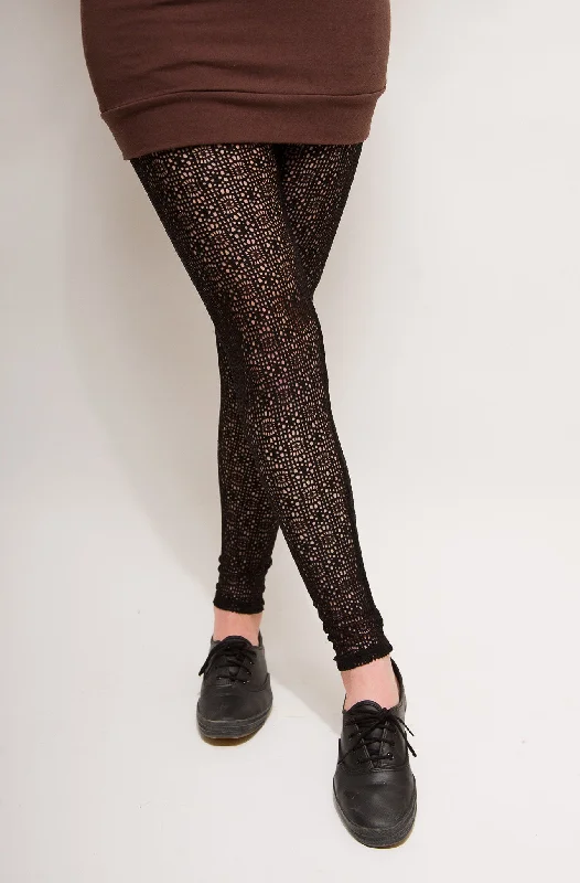 Geometric Lace Tights