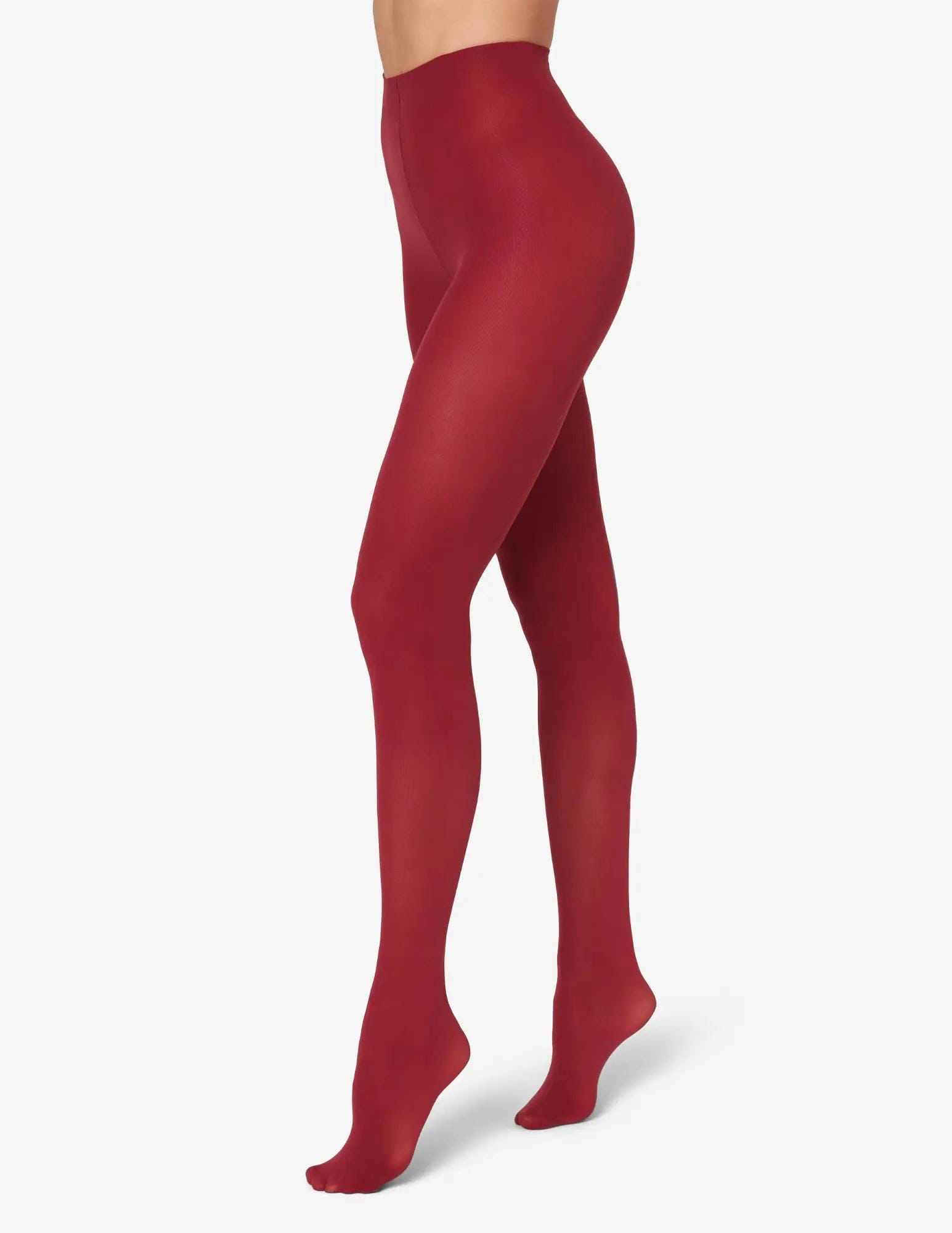 Women's spandex - infused socks for stretchOpaque Non Control Tight - Biking Red