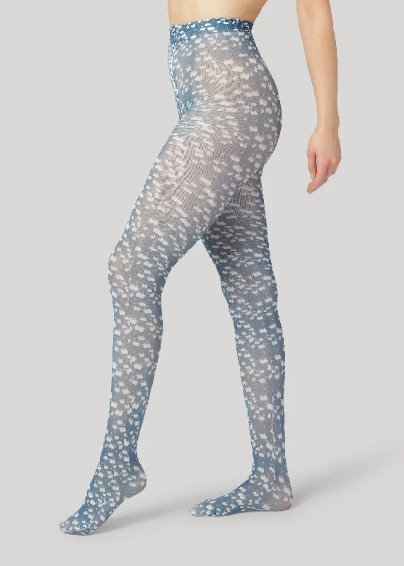 seamless women tights for a smooth look under clothesKlara Blooming - Navy