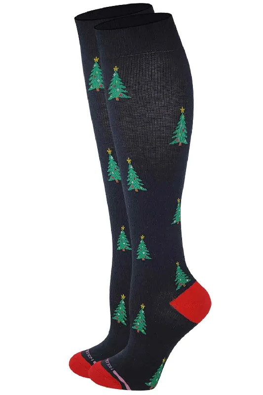 Women's moisture - wicking socks for sportsKnee-High Compression Socks | Christmas Tree Dr. Motion | Women (1 Pair) Women's moisture - wicking socks for sportsKnee-High Compression Socks | Christmas Tree Dr. Motion | Women (1 Pair)