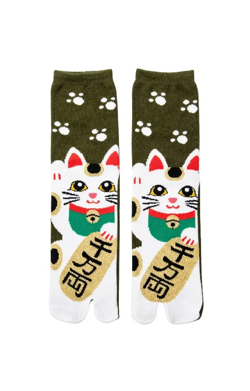 Women's nylon - reinforced socks for durabilityManekineko Tabi Socks