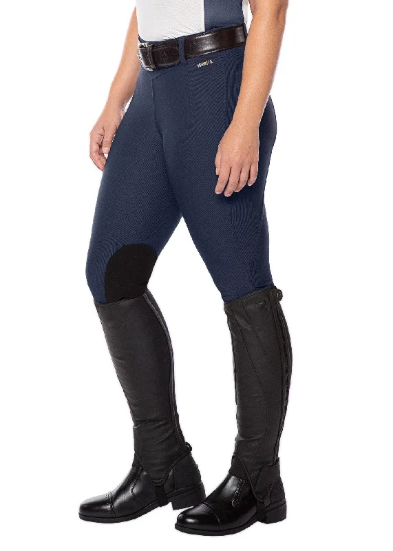 women tights for a formal event with an evening gownMicrocord™ Knee Patch Riding Tight